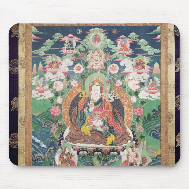 Alfombrilla De Ratón Tanka de Padmasambhava, ANUNCIO c.749 (Frente)