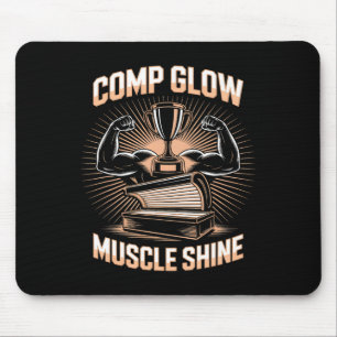 Alfombrilla De Ratón Tanning Bed Comp Glow Fitness Buffs Atletas Hombre