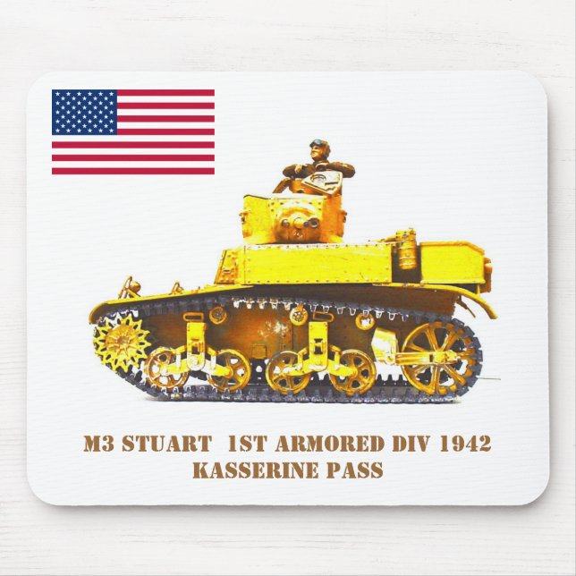 Alfombrilla De Ratón Tanque ligero de Stuart... (Frente)