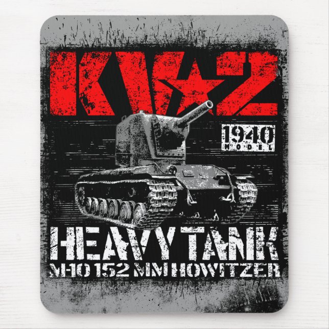 Alfombrilla De Ratón Tanque pesado de la Unión Soviética KV-2 (Frente)