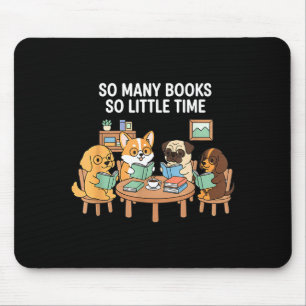 Alfombrilla De Ratón Tantos Libros Poco Tiempo Grupo de Lectura de Perr