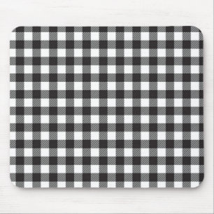 Alfombrilla De Ratón Tapado de búfalo negro y blanco