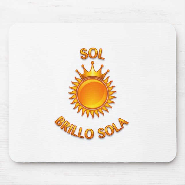 Alfombrilla De Ratón Tapete para Ratón con Logo Sol Brillo Sola | Mouse (Frente)