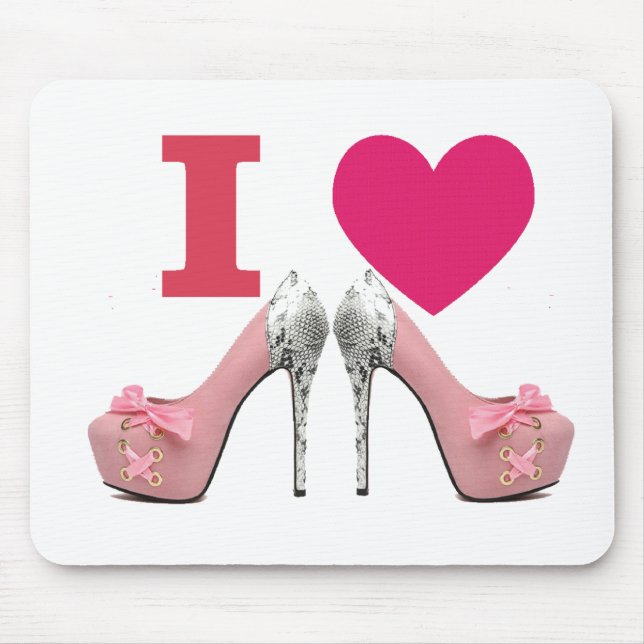 Alfombrilla De Ratón Tapete para ratón I love High heels! (Frente)