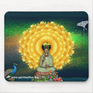 Alfombrilla De Ratón Tapicería de la pared de Kuan Yin