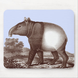 Alfombrilla De Ratón Tapir del Malay en un personalizable del fondo del