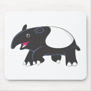 Alfombrilla De Ratón Tapir feliz
