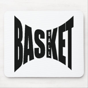 Alfombrilla De Ratón Tapis de souris blanc Design BASKETBALL
