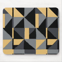Alfombrilla De Ratón Tapis de Souris Géométrique Moderne  Noir et Or