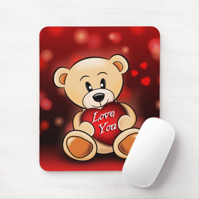 Alfombrilla De Ratón Tapis De Souris L'ourson t'aime (Con ratón)