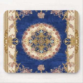 Alfombrilla De Ratón Tapis De Yoga motif bleu et doré