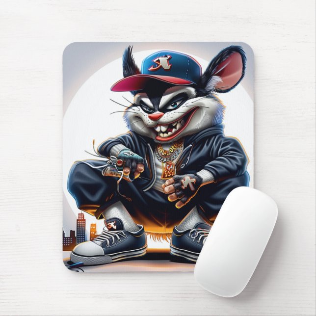 Alfombrilla De Ratón Tapis Sourie Rap Série 1 -7 (Con ratón)