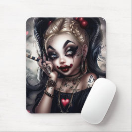 Alfombrilla De Ratón Tapis Sourie Woman with Clown Makeup 10