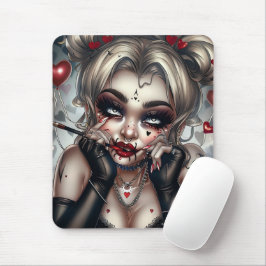 Alfombrilla De Ratón Tapis Sourie Woman with Clown Makeup 12
