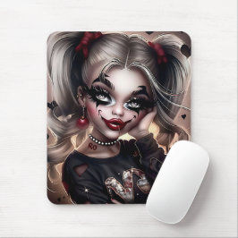 Alfombrilla De Ratón Tapis Sourie Woman with Clown Makeup 5