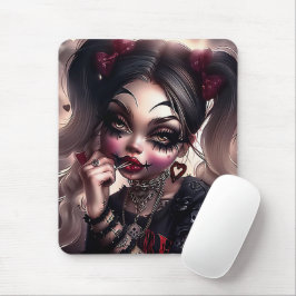 Alfombrilla De Ratón Tapis Sourie Woman with Clown Makeup 7