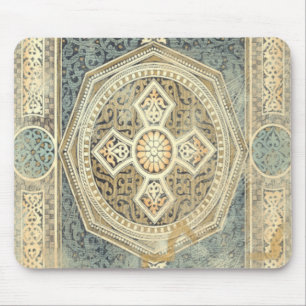 Alfombrilla De Ratón Tapiz ornamental con diseño geométrico orgánico