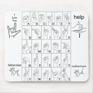 Alfombrilla De Ratón TAPÓN DE RATÓN DE LENGUAJE DE Rótulo