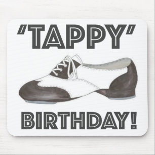 Alfombrilla De Ratón Tappy Birthday Black Tap Dance Teacher Shoes