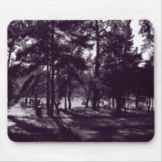 Alfombrilla De Ratón Tarde en el Parque (Púrpura Toned BW)