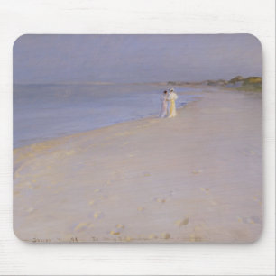 Alfombrilla De Ratón Tarde en la playa del sur, Skagen, 1893 del verano