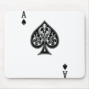 Alfombrilla De Ratón Tarjeta Ace de Poker