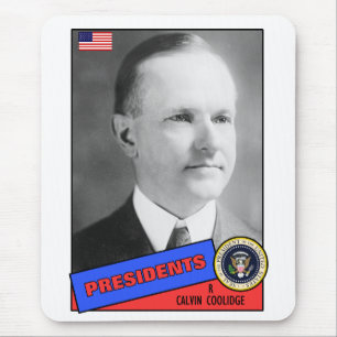 Alfombrilla De Ratón Tarjeta de béisbol de Calvin Coolidge