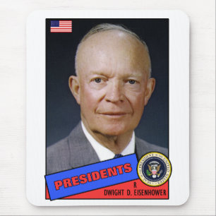 Alfombrilla De Ratón Tarjeta de béisbol de Dwight D. Eisenhower
