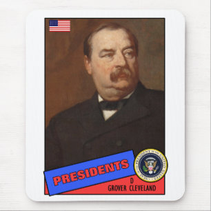Alfombrilla De Ratón Tarjeta de béisbol de Grover Cleveland