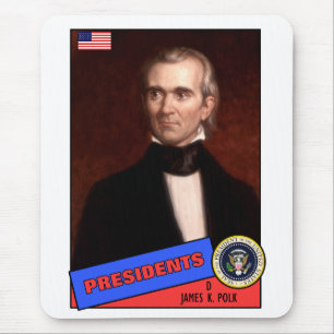 Alfombrilla De Ratón Tarjeta de béisbol de James K. Polk