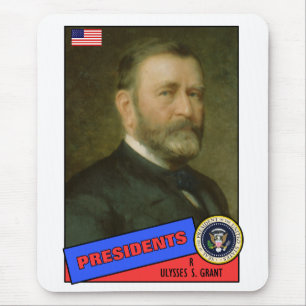 Alfombrilla De Ratón Tarjeta de béisbol de Ulysses S. Grant