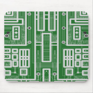 Alfombrilla De Ratón Tarjeta de circuito geométrico