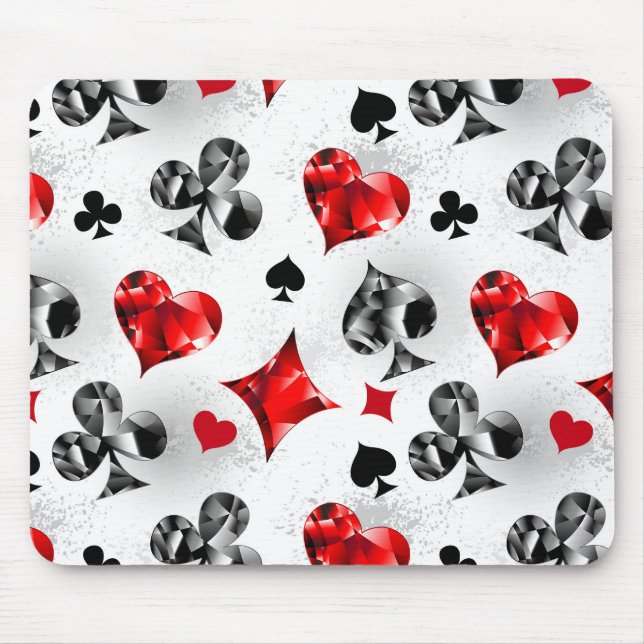 Alfombrilla De Ratón Tarjeta de juego de jugador de póquer se adapta a  (Frente)