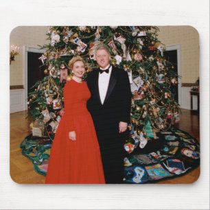 Alfombrilla De Ratón Tarjeta de Navidad del presidente estadounidense B