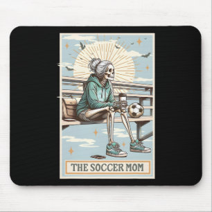 Alfombrilla De Ratón Tarjeta de Tarot de Mamá Futbolista Retro Esquelet