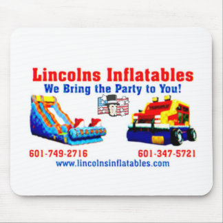 Alfombrilla De Ratón Tarjeta de visita de los inflatables de Lincolns