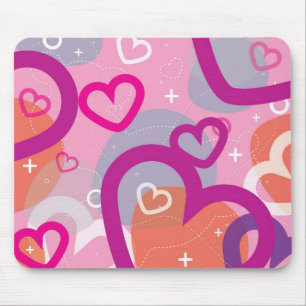 Alfombrilla De Ratón Tarjeta del día de San Valentín Mousepad abstracto
