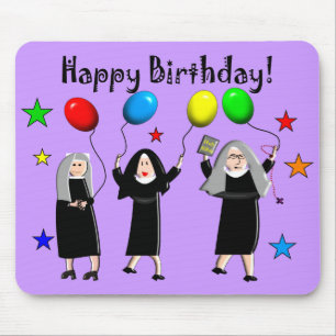 Alfombrilla De Ratón Tarjetas y regalos del feliz cumpleaños de la
