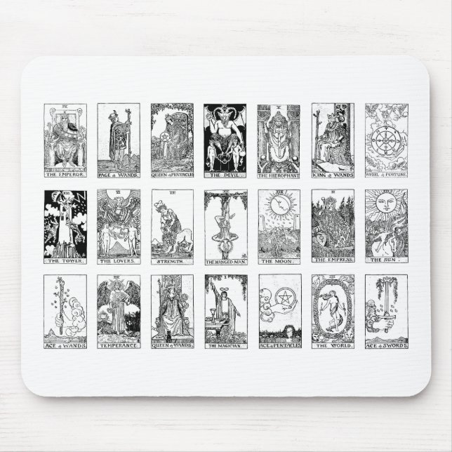Alfombrilla De Ratón tarot antiguo (Frente)