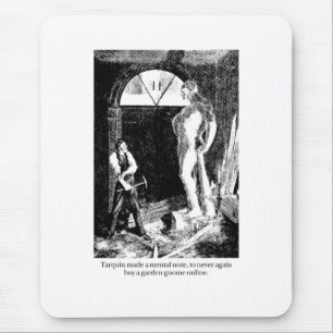 Alfombrilla De Ratón Tarquin y el gnomo del jardín