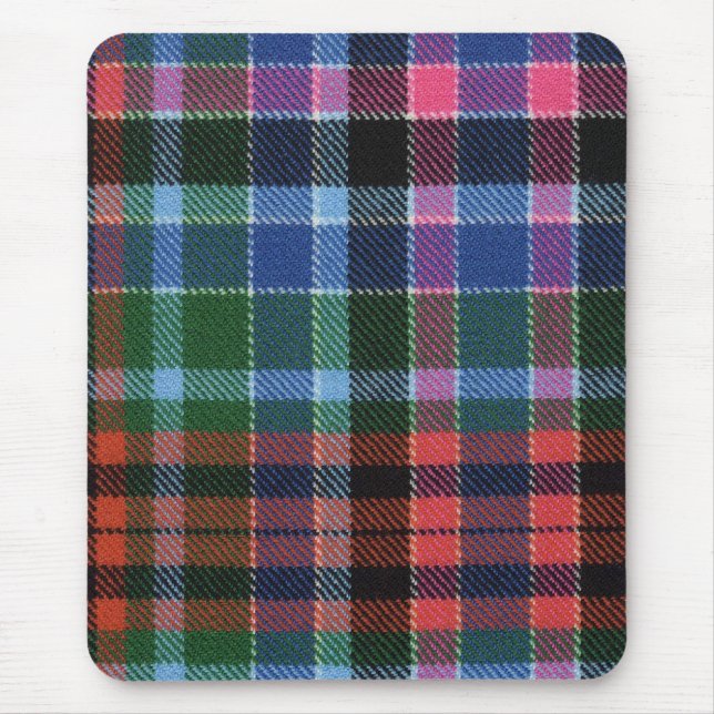 Alfombrilla De Ratón Tartán antiguo rojo Mousepad de Gordon (Frente)