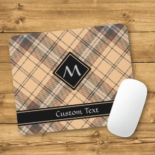 Alfombrilla De Ratón Tartan beige y marrón