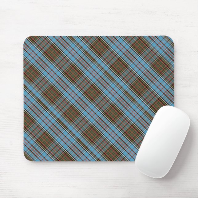 Alfombrilla De Ratón Tartan Clan Anderson Checkered Plate (Con ratón)