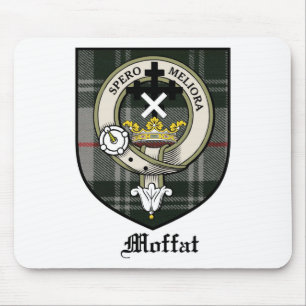 Alfombrilla De Ratón Tartán de la insignia del escudo del clan de