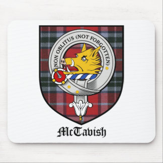 Alfombrilla De Ratón Tartán de la insignia del escudo del clan de