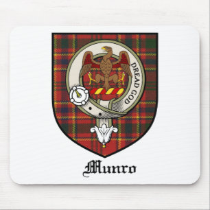 Alfombrilla De Ratón Tartán de la insignia del escudo del clan de Munr