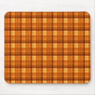 Alfombrilla De Ratón Tartán marcado por naranja,