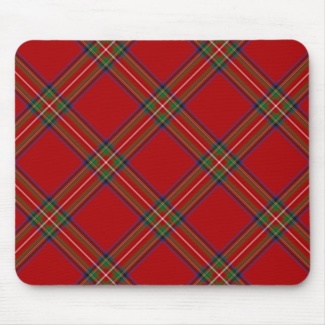 Alfombrilla De Ratón Tartán real Mousepad de Stewart (Frente)