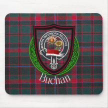 Tartan y Cresta del Clan Escocés Buchan 