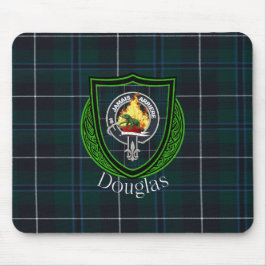 Alfombrilla De Ratón Tartan y Cresta del Clan Escocés Douglas
